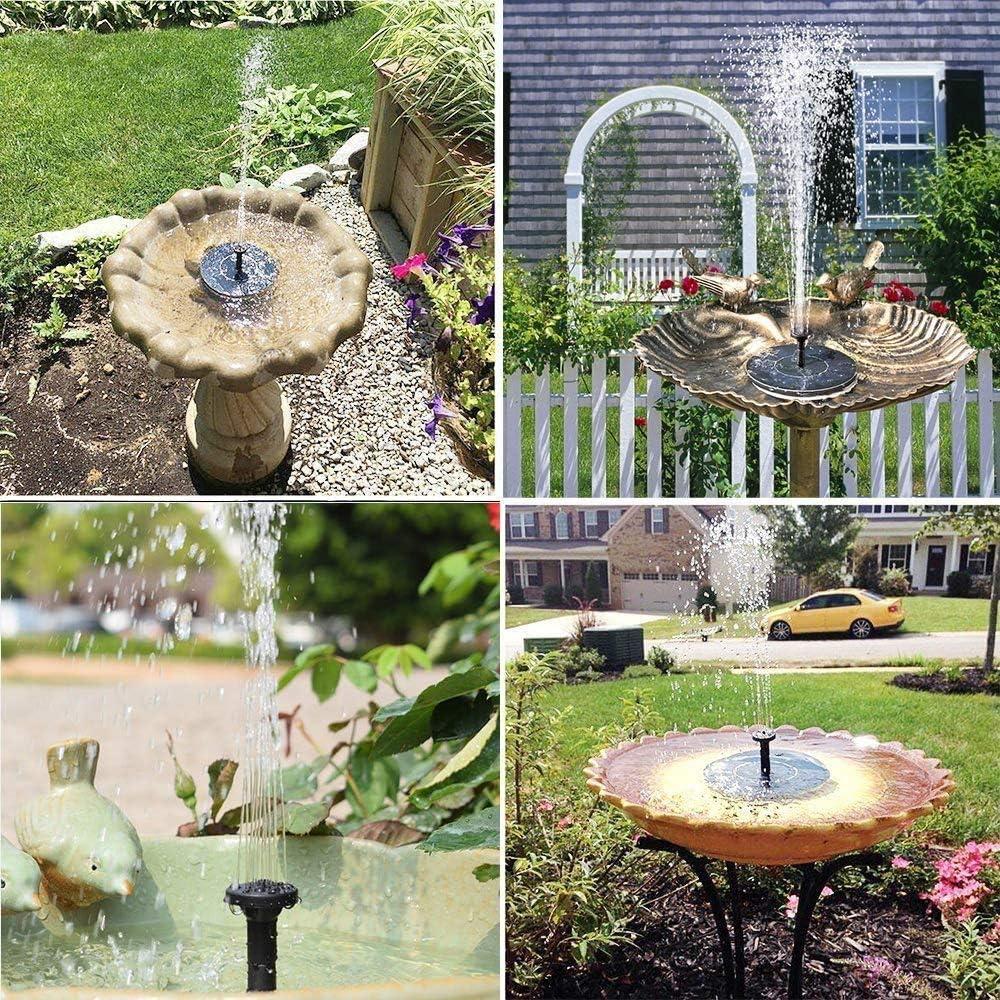 Solar Bloom Floating Fountain – 7V Solar Powered Water Pump for Garden, Pool & Patio (Black)