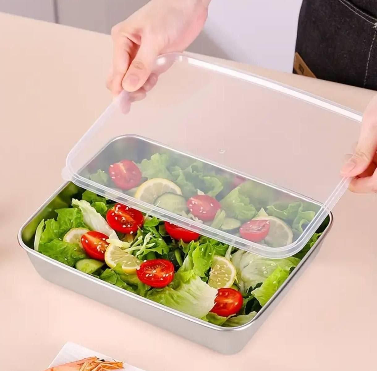 FreshLock Stainless Steel Storage & Baking Tray – Pack of 2/3/4