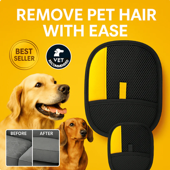 Advanced Mesh Grooming Glove for Shedding and Hair Removal