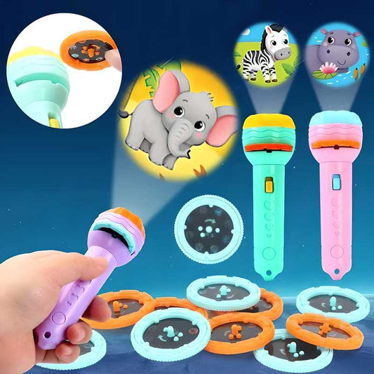 Slide Projector Flashlight Torch – Educational Learning Toy for Kids
