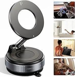 Vacuum Suction Magnetic Phone Mount | 360° Adjustable