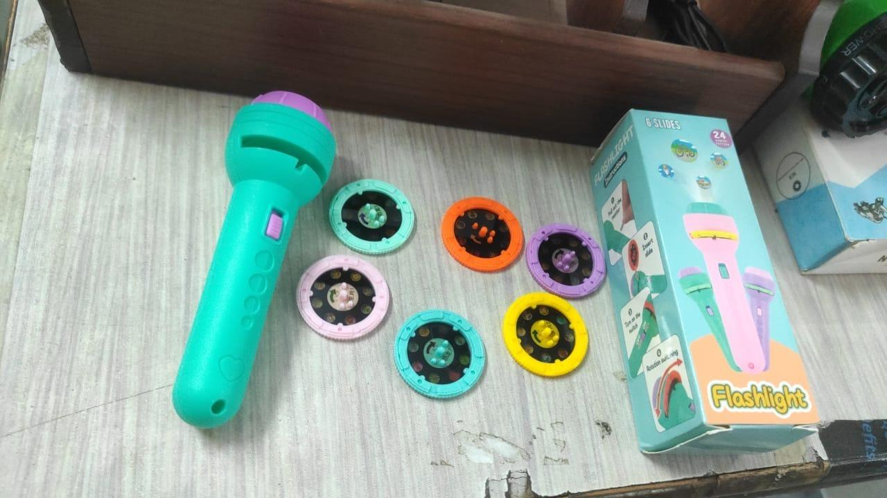 Slide Projector Flashlight Torch – Educational Learning Toy for Kids