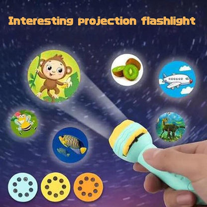Slide Projector Flashlight Torch – Educational Learning Toy for Kids