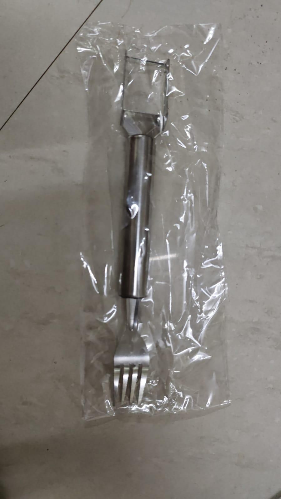 Watermelon Fork Cutter Slicer Tool 2-in-1 Stainless Steel Fruit Cutter (Pack of 2)