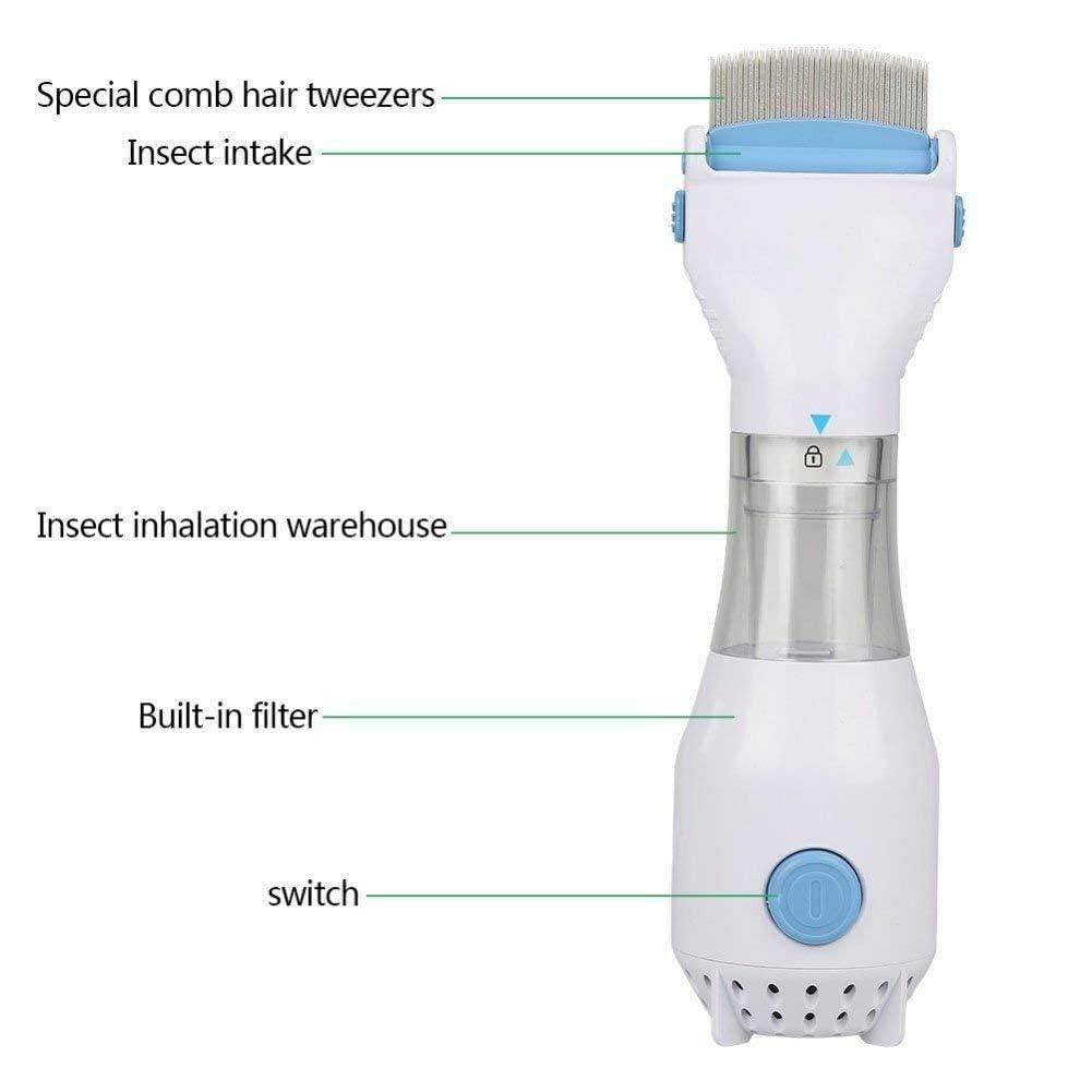 Electric Lice Remover Vacuum Comb – Chemical-Free & Pet-Friendly Solution