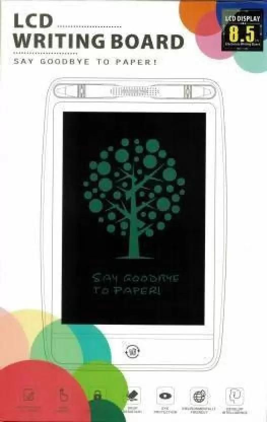 8.5-inch LCD Writing Tablet | Portable E-Note Pad with One-Key Erase & Stylus Dock