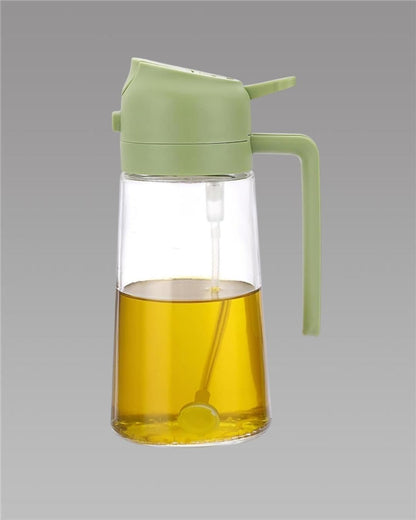 Oil Up Your Kitchen Game – 500ml 2-in-1 Sprayer & Pour Dispenser
