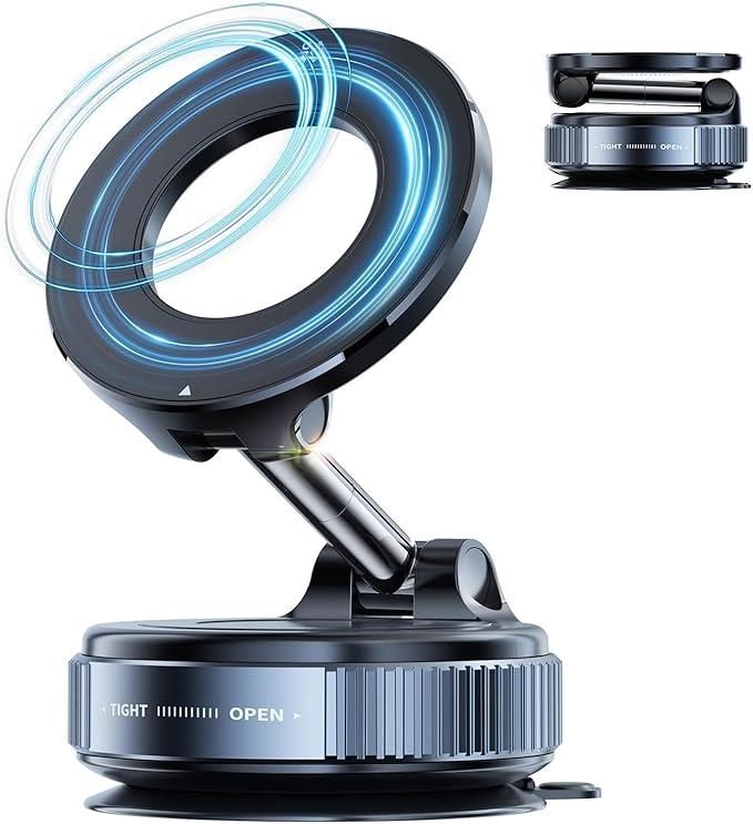 Vacuum Suction Magnetic Phone Mount | 360° Adjustable