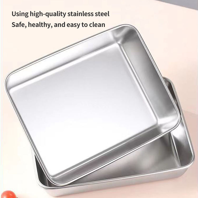 FreshLock Stainless Steel Storage & Baking Tray – Pack of 2/3/4