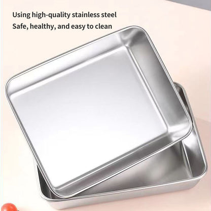 FreshLock Stainless Steel Storage & Baking Tray – Pack of 2/3/4