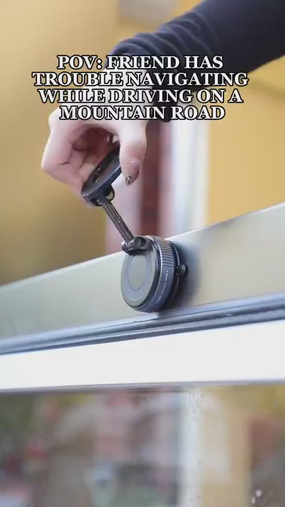Vacuum Suction Magnetic Phone Mount | 360° Adjustable